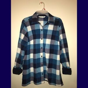 Soft Flannel Plaid Blue Shirt